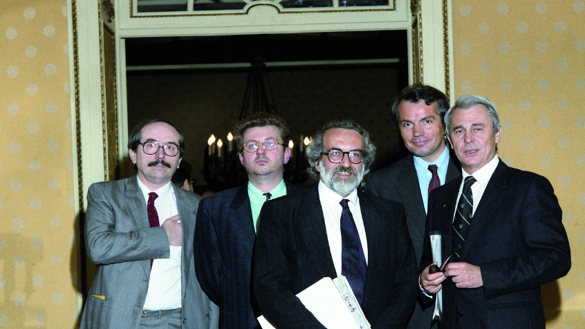 Palazzo centrale, rettorato, Enrico Ferri, 15 maggio 1989 (CHL A_34_18_001)