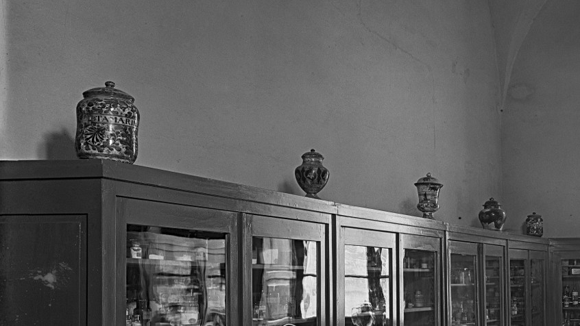 Palazzo Botta Adorno, istituto di Farmacologia, piano terra, 1950 ca. (CHL E_21_11_001)