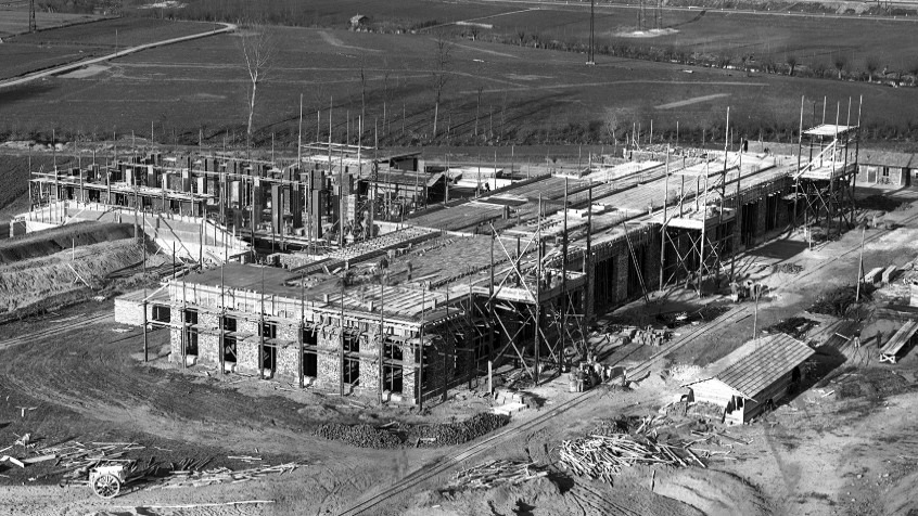 Località Caima, ora via Forlanini, costruzione edificio di Anatomia Umana, 1927 (CHL E_9_11_002)